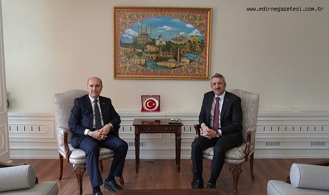 Vali Sezer, Milli Saraylar Başkanı Yıldız'ı kabul etti