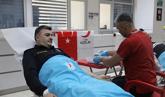 Emniyet Müdürlüğü kan bağışı etkinliği düzenledi