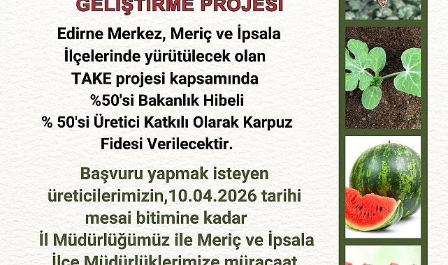 Karpuz Üretimine Büyük Destek