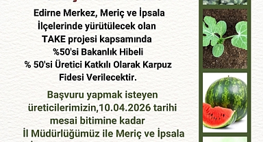 Karpuz Üretimine Büyük Destek