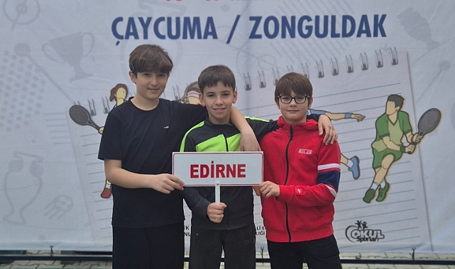 EDİRNE'DE TENİSTE TARİHİ BAŞARI
