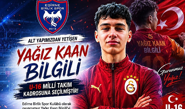 Edirneli Genç Futbolcuya Milli Çağrı