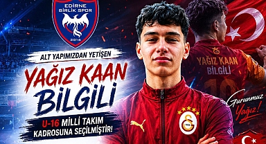 Edirneli Genç Futbolcuya Milli Çağrı