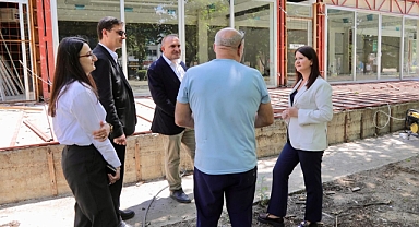 Meydan Kafe ve Eski Camii Çevresinde Çalışmalar Sürüyor