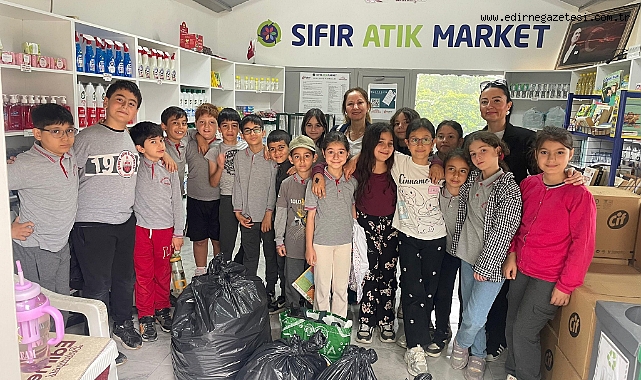 Minik Öğrencilerden Sıfır Atık Marketine Ziyaret