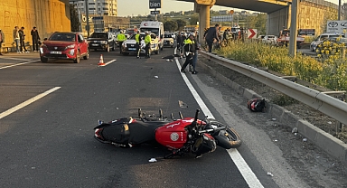 Motosikletin bariyerlere çarptığı kazada 1 kişi öldü