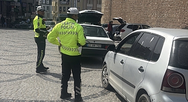 Polis ekiplerince trafik denetimi yapıldı