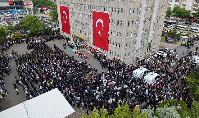 Şehit polislerin cenaze namazı kılındı