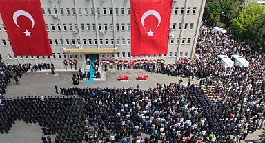 Şehit polislerin cenaze namazı kılındı