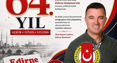 TUZLADAN’DAN EDİRNE GAZETESİ’NE 64. YIL TEBRİĞİ