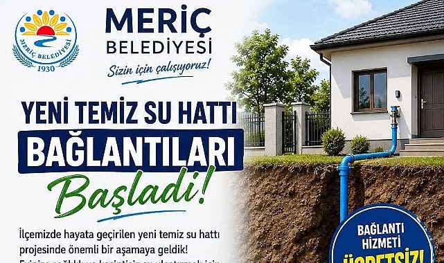 YENİ SU HATTI PROJESİNDE ÖNEMLİ AŞAMA