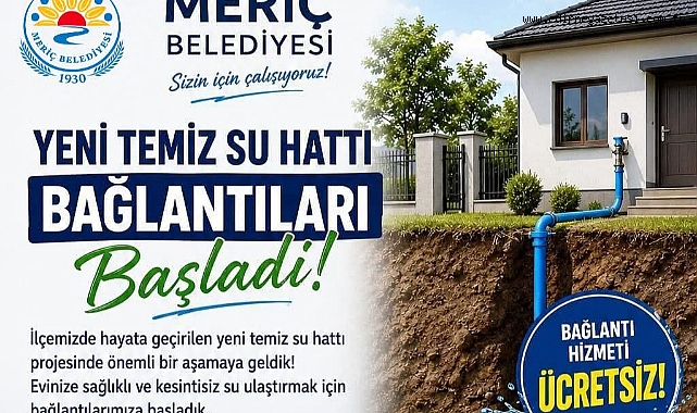 YENİ SU HATTI PROJESİNDE ÖNEMLİ AŞAMA