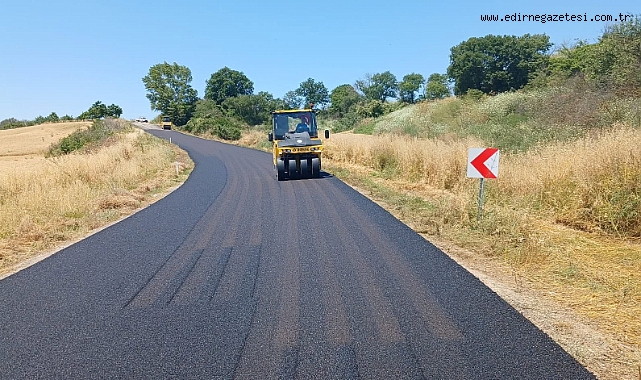 5,5 Kilometrelik Sıcak Asfalt Çalışması Tamamlandı
