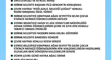 BAŞKAN GENCAN’DAN DÜNYA ÇEVRE GÜNÜ’NE DAVET 