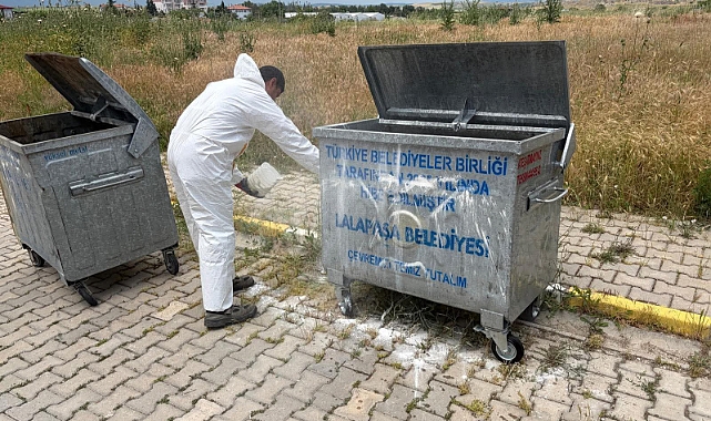 Çöp Konteynerleri Bayram Sonrası Dezenfekte Edildi