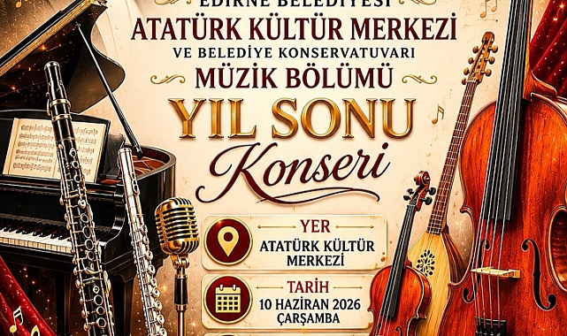 Edirne Belediyesi Konservatuvarı Öğrencilerinden Yıl Sonu Konseri