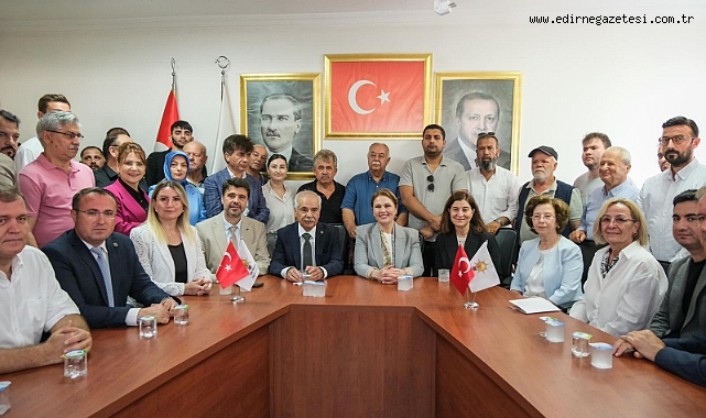 Özcan’a İlk Ziyaret, AK Parti Edirne İl Teşkilatı’ndan Geldi