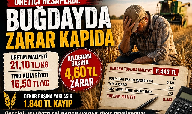Üretici Hesapladı: Buğdayda Zarar Kapıda