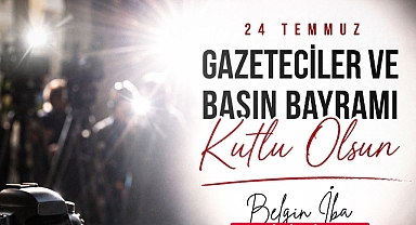 AK PARTİ EDİRNE İL BAŞKANI BELGİN İBA’DAN 24 TEMMUZ GAZETECİLER VE BASIN BAYRAMI MESAJI