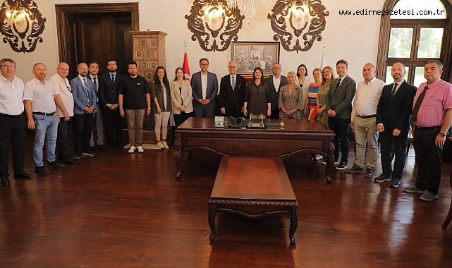 Edirne'de Yerel Yönetim İş Birliği Görüşmesi