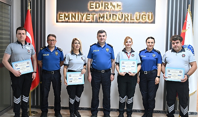 Edirne Emniyeti'nden Güvenliklere Teşekkür