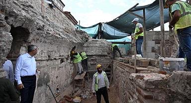 Gazi Mihal Hamamı Restore Ediliyor