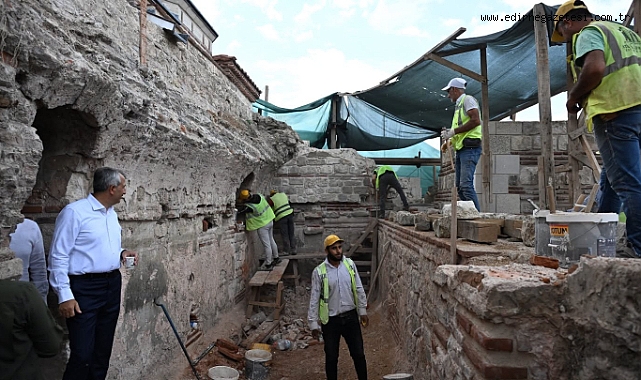 Gazi Mihal Hamamı Restore Ediliyor