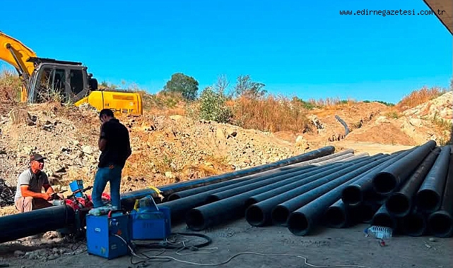 Karaağaç'a Modern Altyapı İçin Çalışmalar Sürüyor