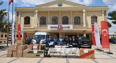 Sınır güvenliği için tahsis edilen araçlar tanıtıldı