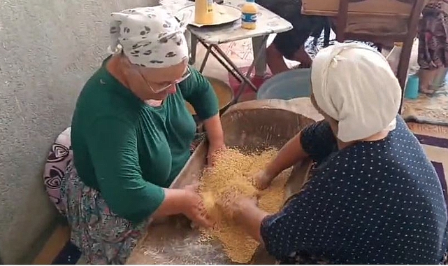 Subaşı'nda Asırlık Kuskus Geleneği Yaşatılıyor
