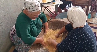 Subaşı'nda Asırlık Kuskus Geleneği Yaşatılıyor