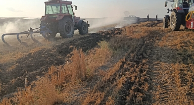Tarım arazisinde çıkan yangın söndürüldü