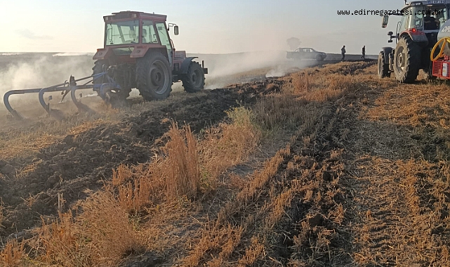 Tarım arazisinde çıkan yangın söndürüldü