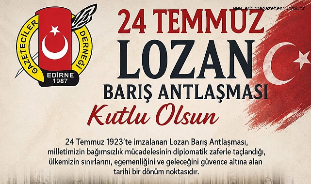 Tuzladan'dan Lozan Barış Antlaşması Mesajı