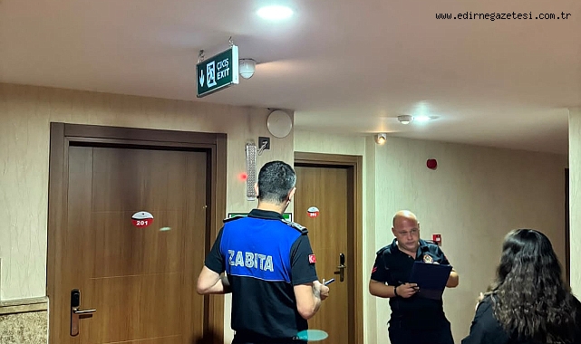 Zabıta ve İtfaiye Ekipleri Otelleri Denetledi