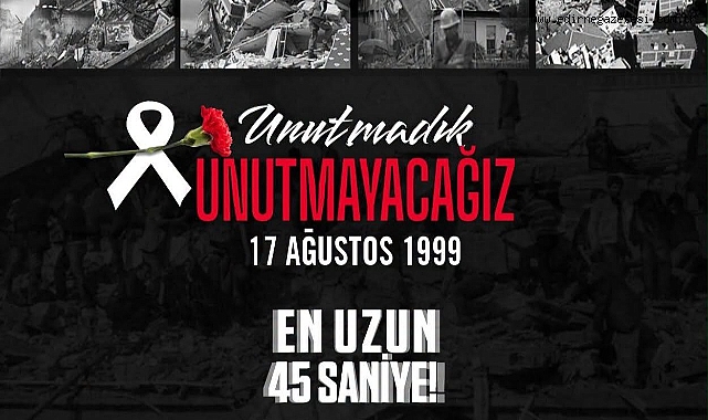 17 Ağustos Depremi’nde Hayatını Kaybedenler Anıldı