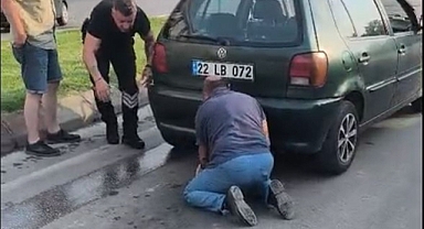 Ayşekadın’da Lastik Arasına Sıkışan Kedi Kurtarıldı
