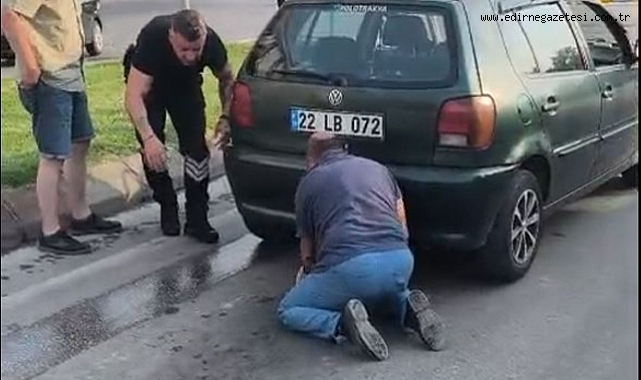 Ayşekadın’da Lastik Arasına Sıkışan Kedi Kurtarıldı