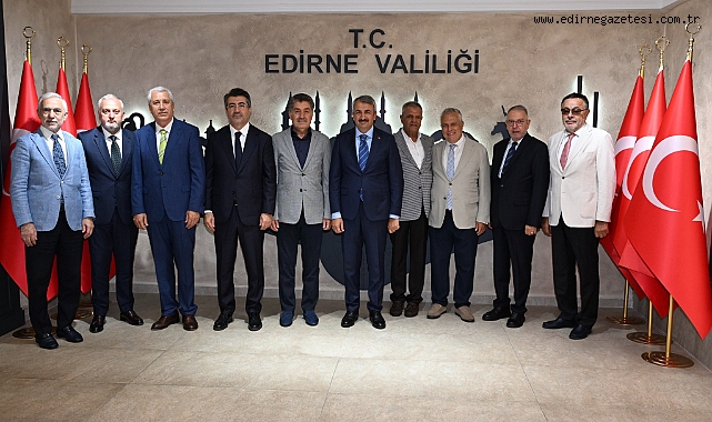 Cantimur'dan Edirne Valisi Sezer'e ziyaret