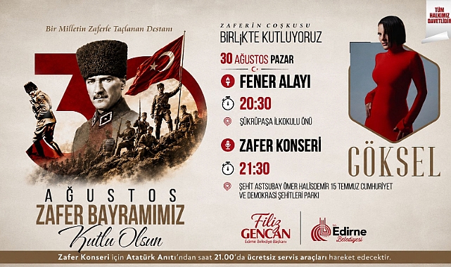  EDİRNE 30 AĞUSTOS’TA TEK YÜREK OLACAK
