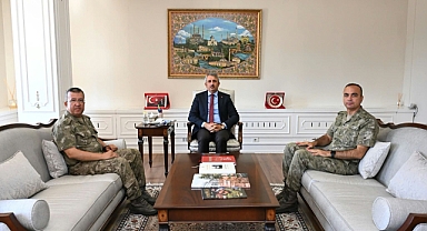 Edirne’de Garnizon Komutanları Vali Sezer’e Veda Etti