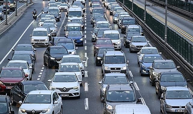 Edirne’de trafiğe kayıtlı araç sayısı 215 bin 190 oldu