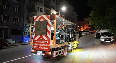 Edirne’de ulaşım güvenliği için gece mesaisi