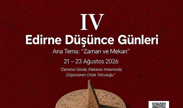 Edirne Düşünce Günleri 21-23 Ağustos'ta Düzenlenecek