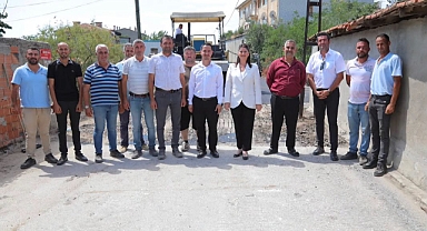 Gencan Asfalt Çalışmalarını Yerinde İnceledi
