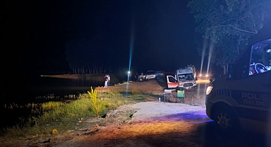 Gölde kaybolan kişi için arama çalışması başlatıldı