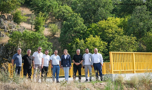 İba, yapımı tamamlanan köprüde incelemelerde bulundu
