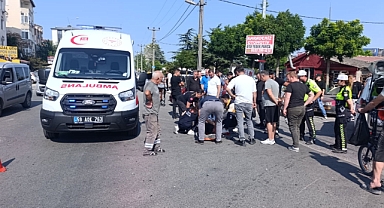  İki motosikletin çarpıştığı kazada 1 kişi yaralandı
