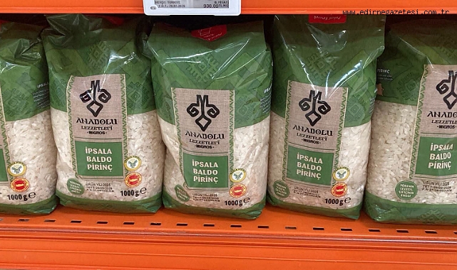 İpsala Pirinci Market Raflarında Yerini Aldı