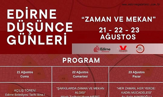 IV. Edirne Düşünce Günleri Başlıyor